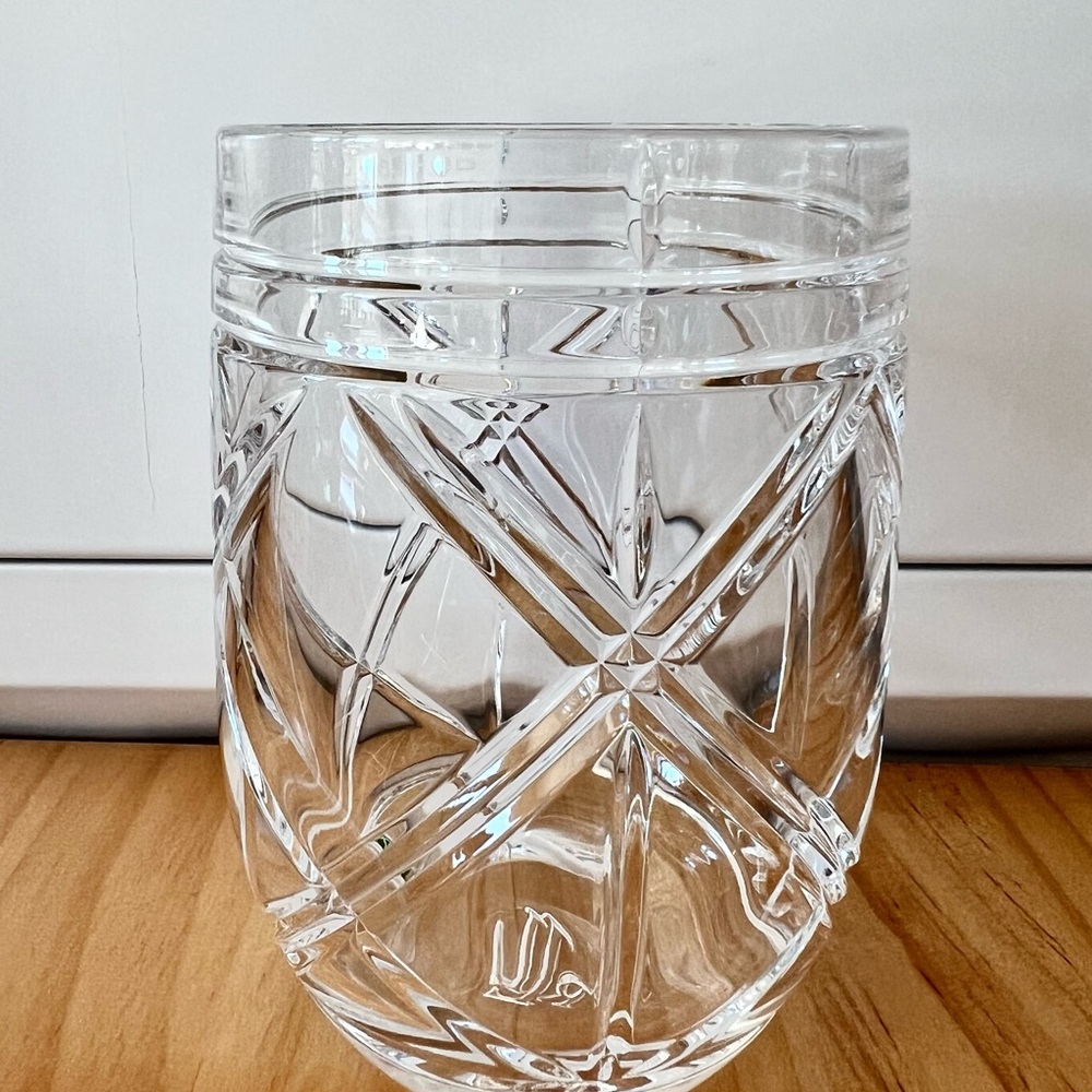 Ralph Lauren Brogan Cut Crystal Stemless Glass